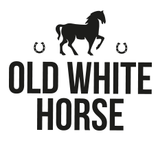 White Horse Logo - Old White Horse Pizza – Pots – Pints Bar and Restaurant in Baldock ...