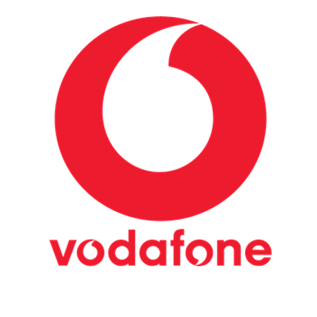 Red and White Round Logo - Vodafone White Round Logo - Cludo