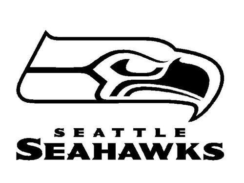 Black and White Seahawks Logo - seattle seahawks. seahawks coloring page. sports. Seahawks