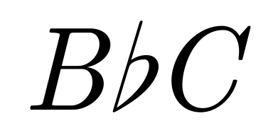 Italic B Logo - make math symbol italic - TeX - LaTeX Stack Exchange