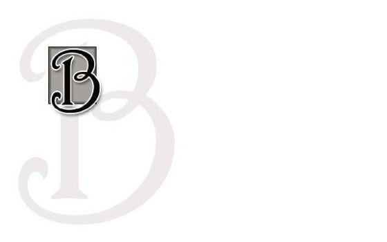 Italic B Logo - Studio: Large Postcards, Italic Monogram B