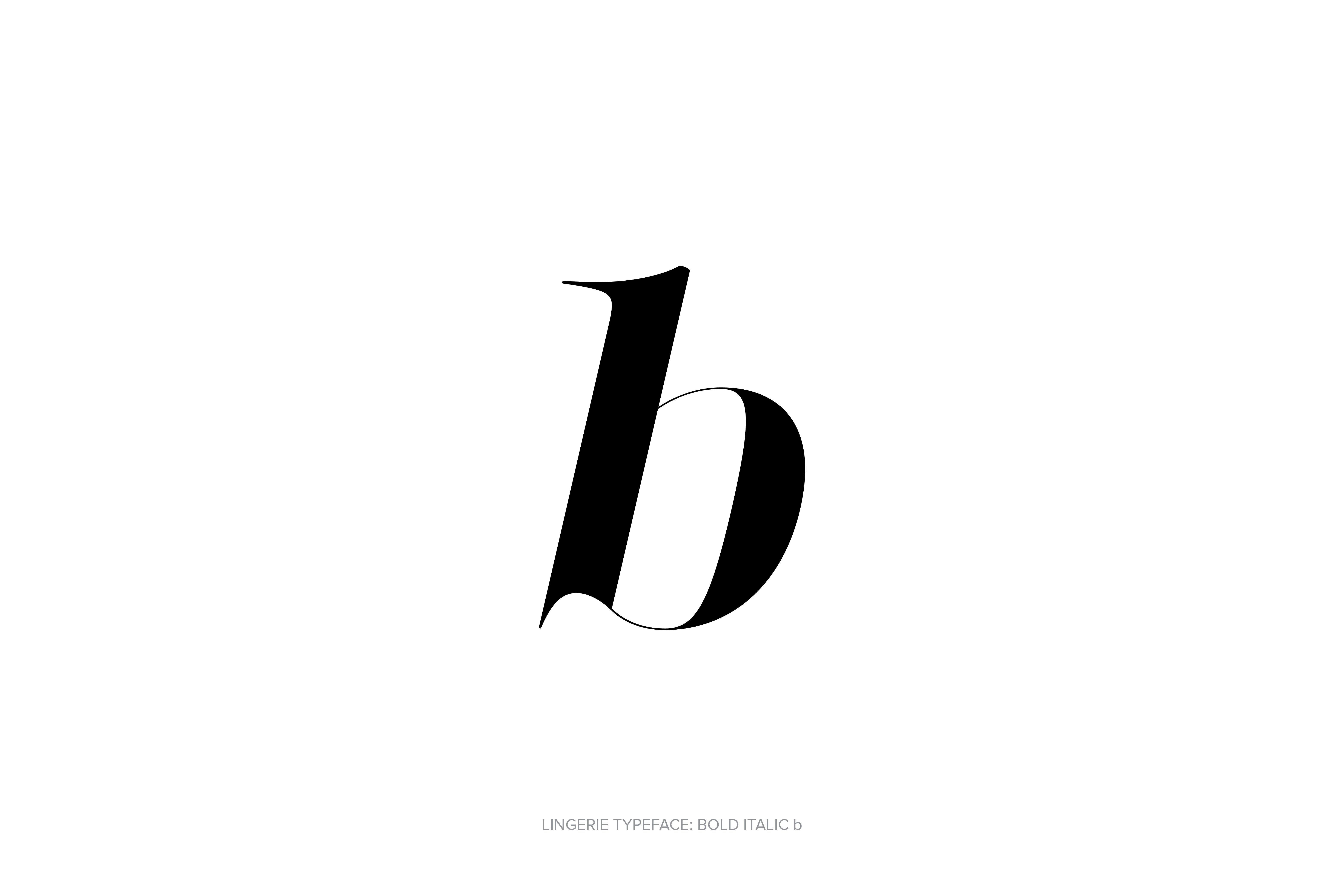Italic B Logo - Lingerie Typeface Bold Italic Style Moshik Nadav Fashion Fonts ...