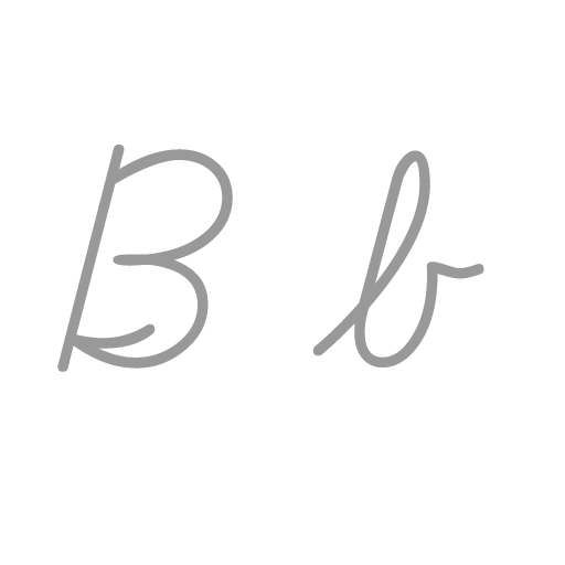Italic B Logo - B