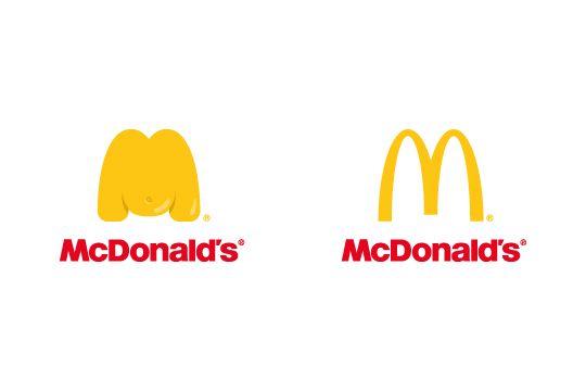 Junk Food Brand Logo - 8 clever fast food logos redesigned with a fat look