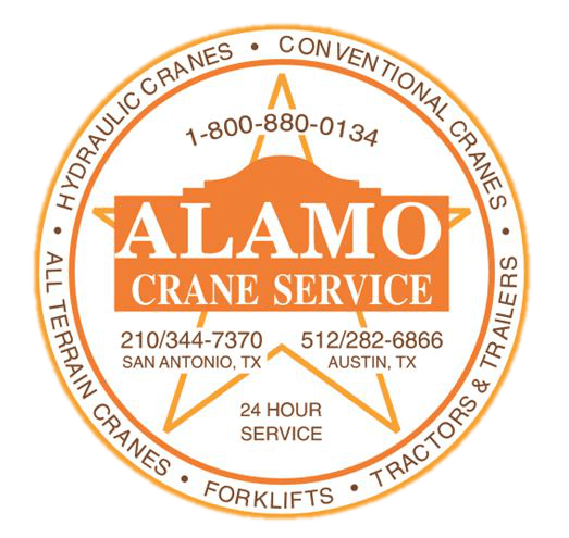 Crane Orange Circle Logo - Crane, Cranes, Crane Company, Texas. Alamo Crane Service