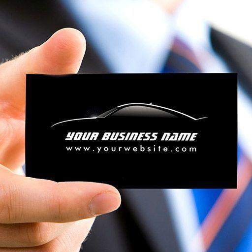 Cool Auto Repair Logo - Cool Car Outline Auto Repair business card. Automotive Business