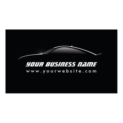 Cool Auto Repair Logo - Automotive Cool Car Outline Auto Repair Business Card. Auto salo