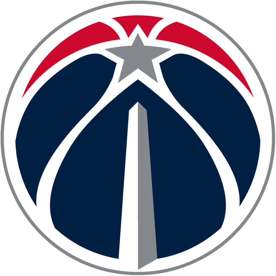 Red White and Blue Basketball Logo - Washington Wizards Alternate Logo - National Basketball Association ...