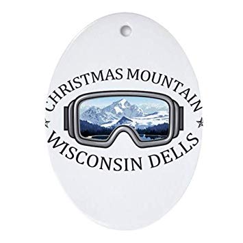 Christmas Mountain Logo - TiuKiu Christmas Mountain Village Oval Ornament