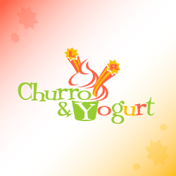 Yogurt Company Logo - Logo Design for Churro & Yogurt Company