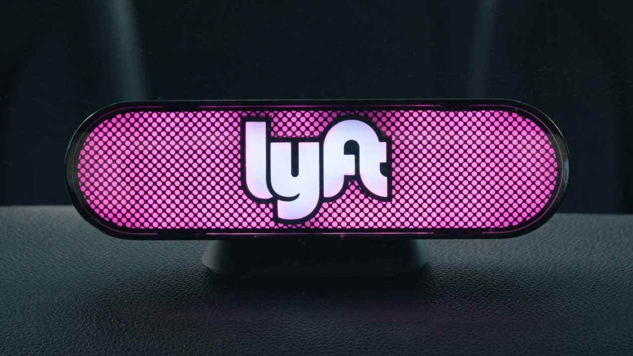 Pink Mustache Lyft Logo - Amp It Up - Lyft