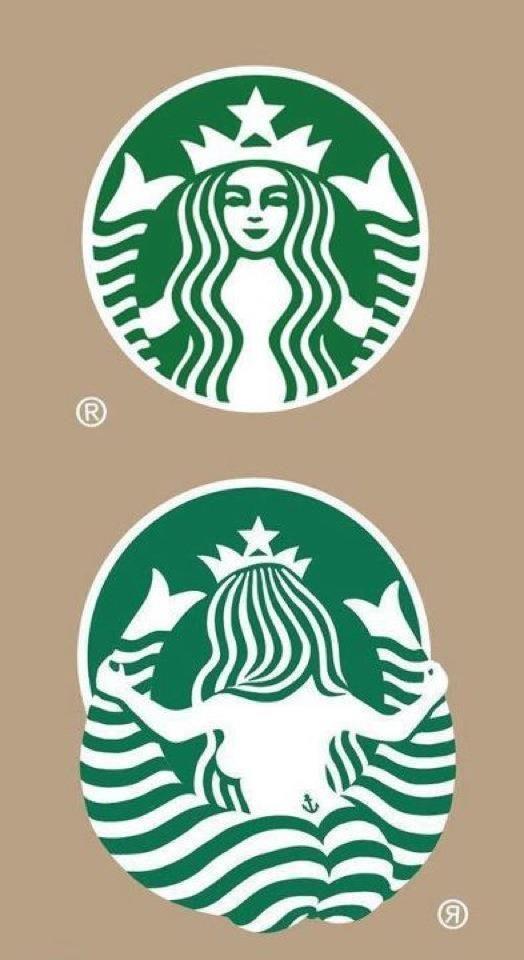 Medium Starbucks Logo - The Hidden Meaning of The Starbucks Logo | Be careful | Pinterest ...