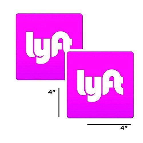 Pink Lyft Logo - PINK LYFT CAR MAGNET ~ 4 x 4 inches Vehicle Magnet sign. - Lyft ...
