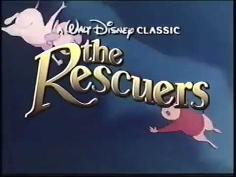 The Rescuers Logo - Now On Home Video logo (And Available Now On Videocassette)