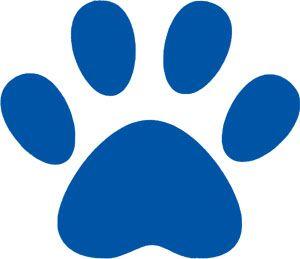 Du Blue Paw Logo - Dog Paw Logo Du