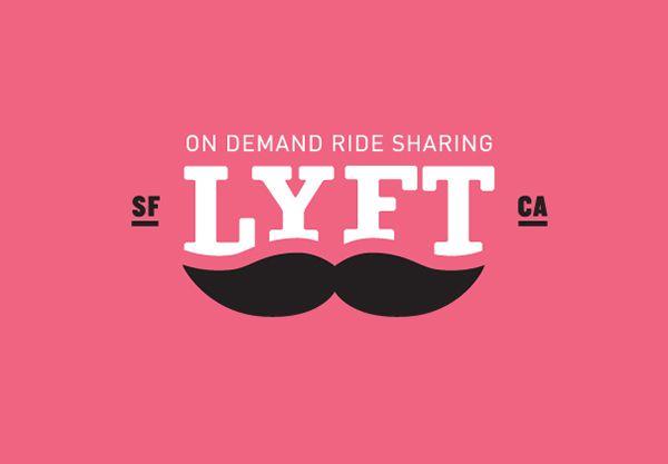 Lyft Mustache Logo - Lyft Brand Redesign on Behance
