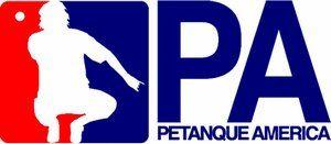 Red and Blue Sports Logo - Petanque America: New Petanque America logo