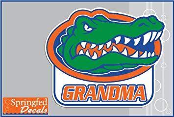 FL Gators Logo - Florida Gators GRANDMA w/ GATOR HEAD LOGO Vinyl Decal