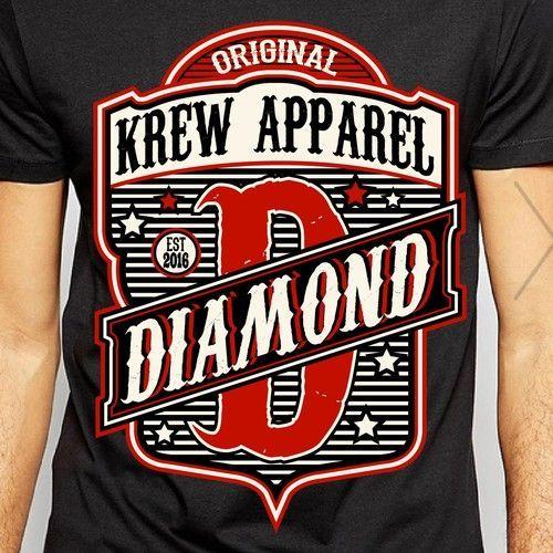 Krew Apparel Logo - Create a unique and eye popping Shirt design for Diamond Krew