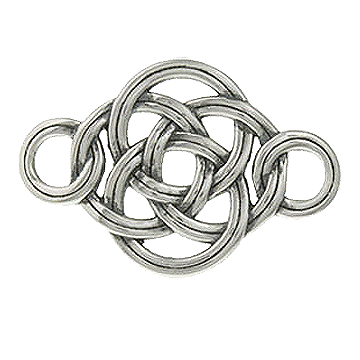 4 Silver Circles Logo - Celtic with 4 Circles Topper - DesCar Jewelry Design, LTD.
