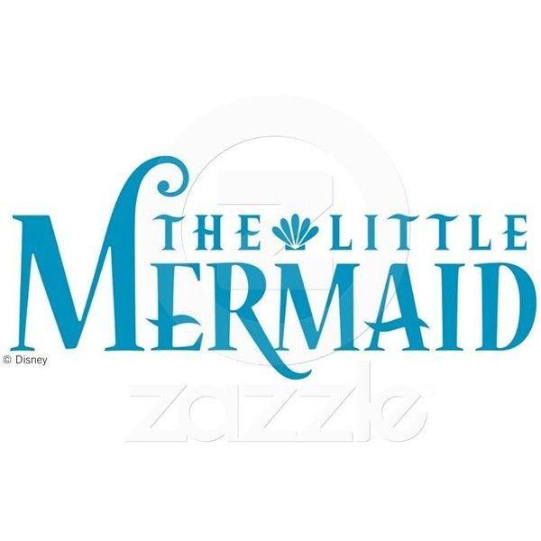 Disney Little Mermaid Logo - The Little Mermaid Blue Logo Disney Posters from Zazzle.com ❤ liked