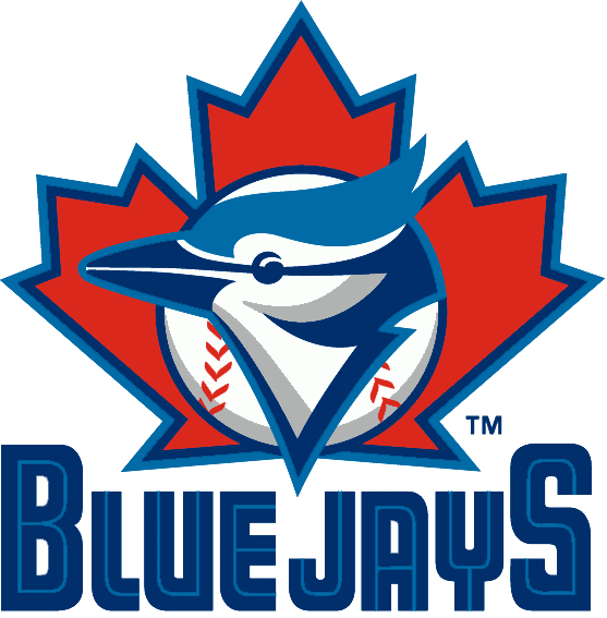 Red and Blue Sports Logo - Blue Jays Organized Minor Baseball Association