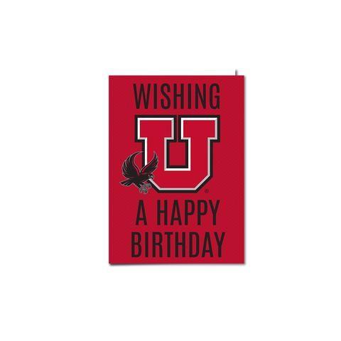U of U Swoop Logo - University of Utah Happy Birthday Swoop Card