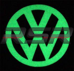 Dark VW Logo - GLOW IN THE DARK VW Volkswagen Style Emblem Logo Sticker Decal Euro ...
