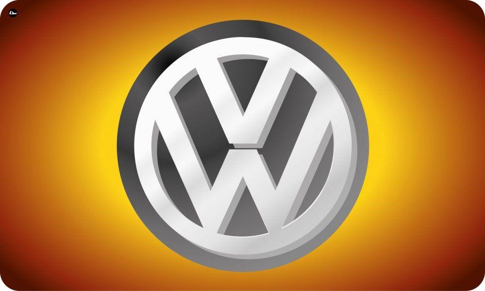 Dark VW Logo - Dark Sunburst Rectangular Table with VW Logo