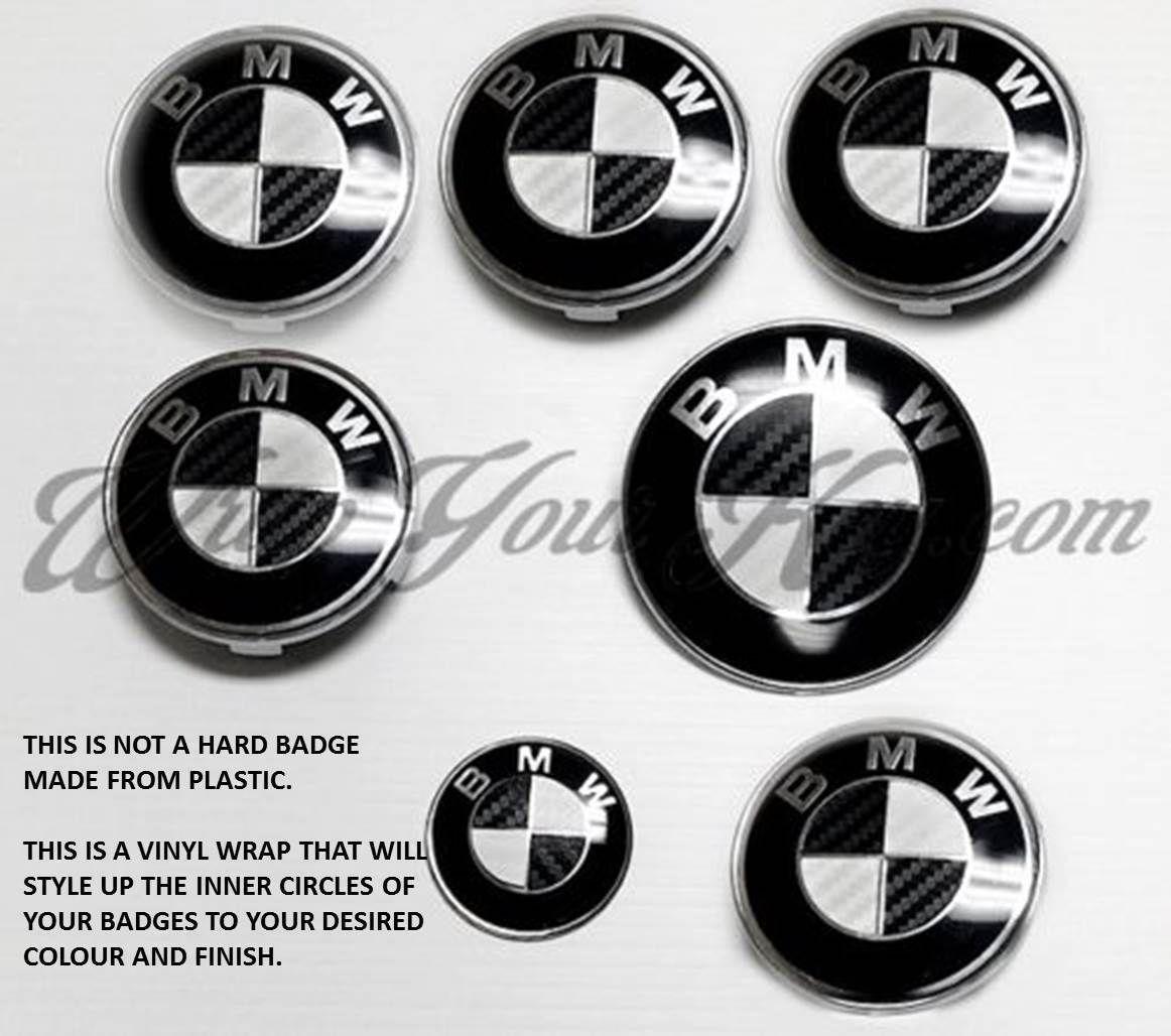 Car Wrap BMW M3 Logo - BLACK WHITE CARBON FIBER BADGE CORNERS SET BMW M M3 F30 F31 F12 F13