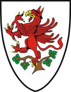Red Griffin Logo - The red Griffin rampant was the coat of arms of the Pomeranian ducal