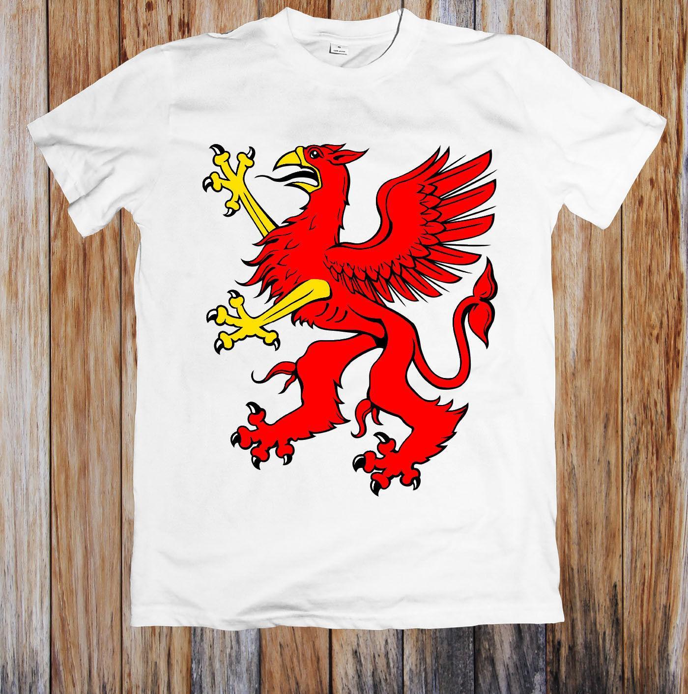 Red Griffin Logo - Summer Men'S Brand Clothing O Neck RED GRIFFIN UNISEX T SHIRT