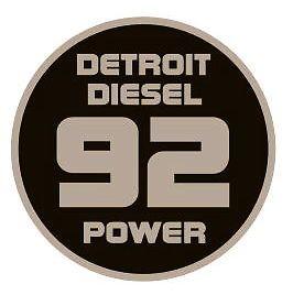 Detroit Diesel Logo - DETROIT DIESEL 92 POWER VINTAGE STICKER
