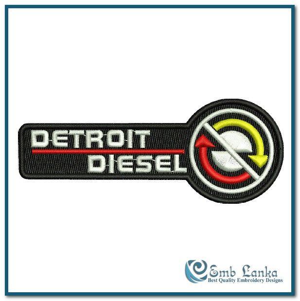 Detroit Diesel Logo - Detroit Diesel Logo 3 Embroidery Design | Emblanka.com