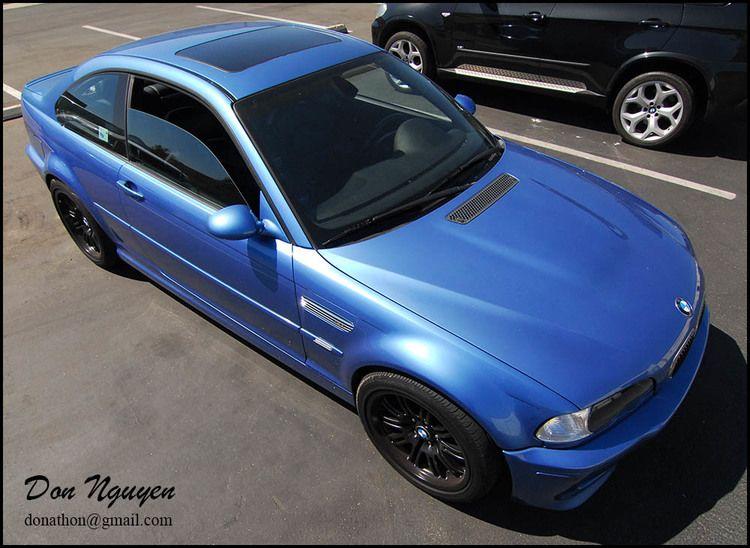 Car Wrap BMW M3 Logo - BMW E46 M3 Coupe - Gloss Black Vinyl Roof Car Wrap — WANNABERACER WRAPS