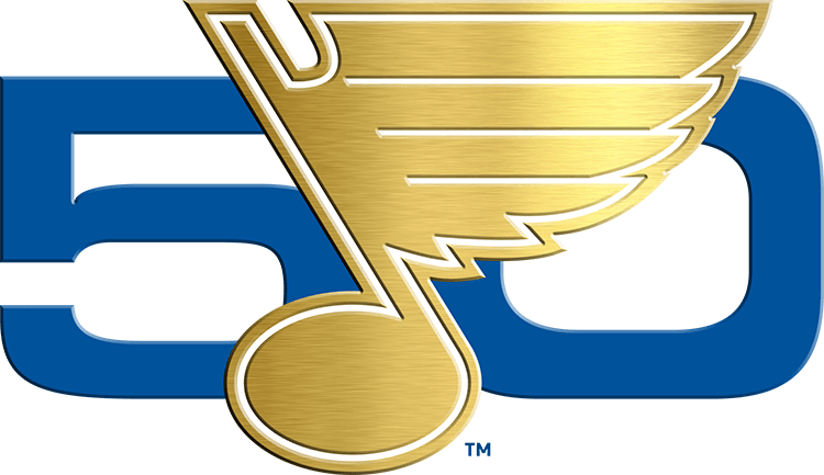 Blues Hockey Logo - St. Louis Blues Anniversary Logo - National Hockey League (NHL ...