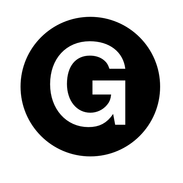 G in Circle Logo - White Letter G Clip Art clip art online