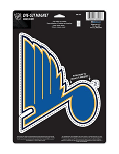 Blues Hockey Logo - NHL St Louis Blues Hockey 6x9 Inch Die Cut Color Logo Magnet NEW