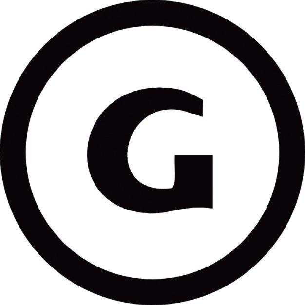 G in Circle Logo - G koło logo Ikony