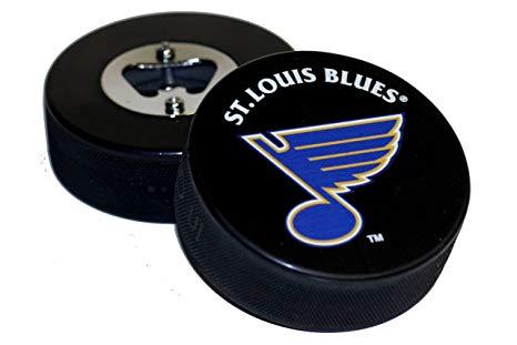 Blues Hockey Logo - Amazon.com : St. Louis Blues Basic Logo NHL Hockey Puck Bottle
