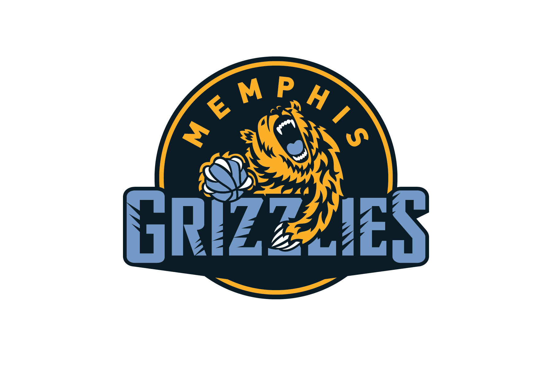 Gizzlies Logo - Michael Weinstein NBA Logo Redesigns: Memphis Grizzlies