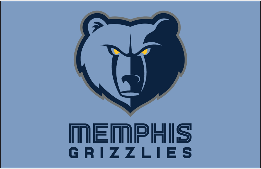 Dark Logo - Memphis Grizzlies Primary Dark Logo - National Basketball ...