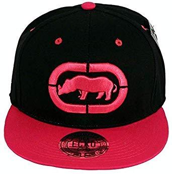 Clothing Rhino Logo - Ecko Rhino Logo Mens Ladies Snapback Caps (Black Pink): Amazon.co.uk