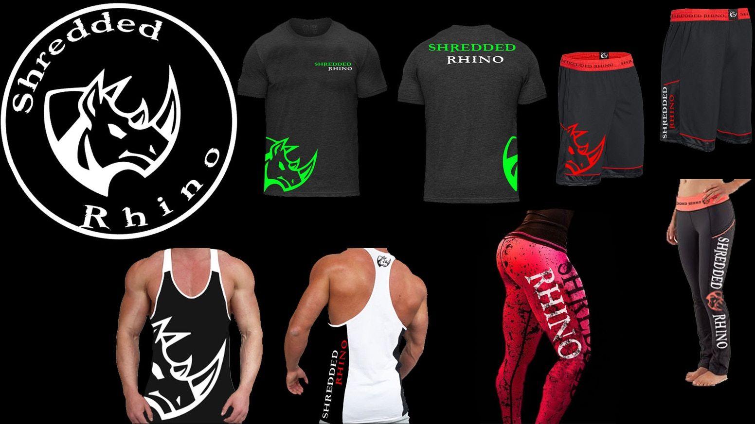Athletic Clothing Companies and Apparel Logo - Shredded Rhino (Activewear Clothing) by Travis Kelly — Kickstarter