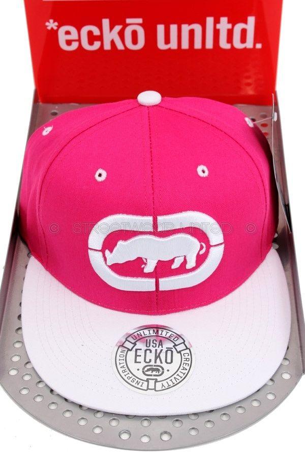 Clothing Rhino Logo - Ecko Unltd 3D Rhino Logo Flat Peak Baseball Snapback Cap ...
