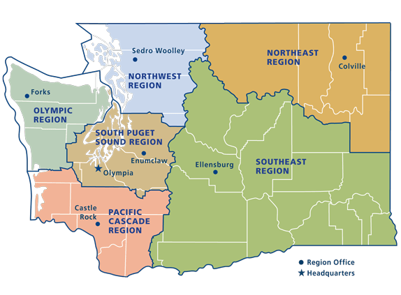 WA DNR Logo - DNR Regions and Districts | WA - DNR