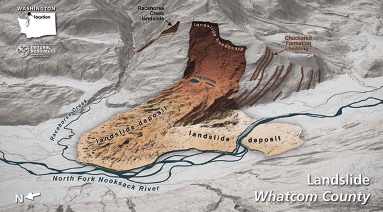 WA DNR Logo - Reading the Washington Landscape: Cool Oblique Lidar Image of ...