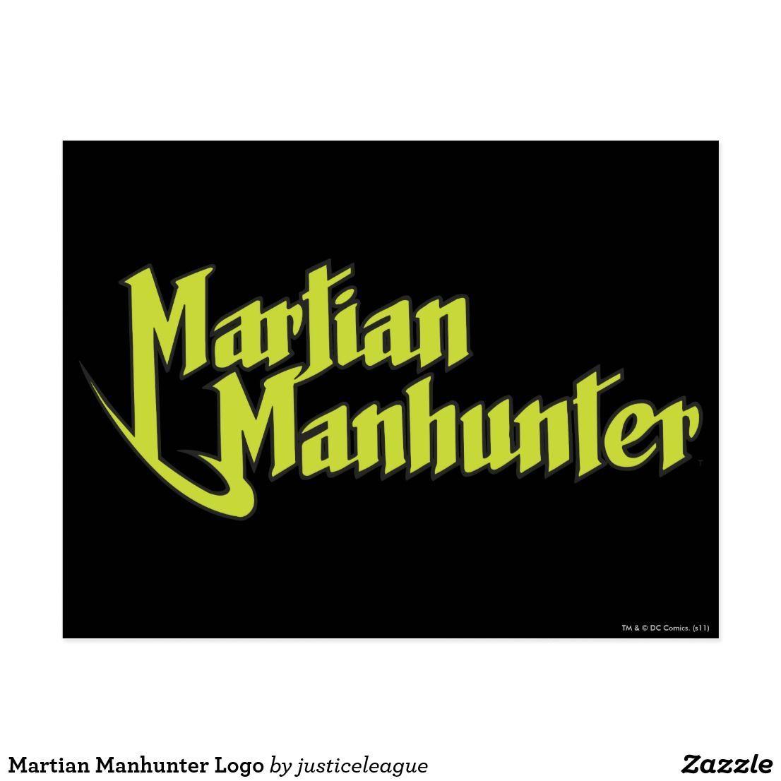 Martian Manhunter Logo - Martian Manhunter Logo Postcard. DC Comic Birthday Ideas. DC