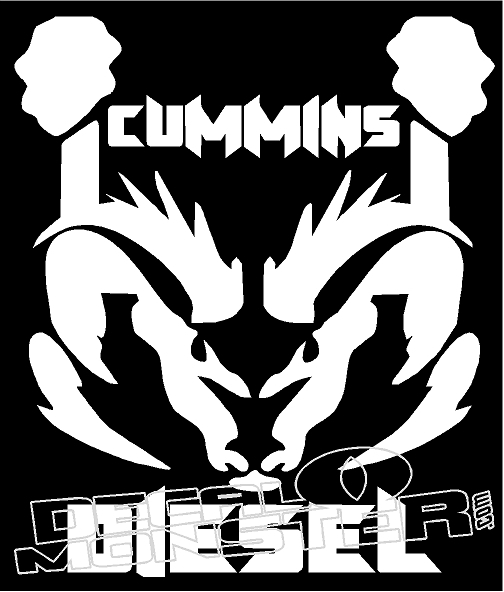 Cummins Diesel Logo - Ram Cummins Diesel Decal Sticker