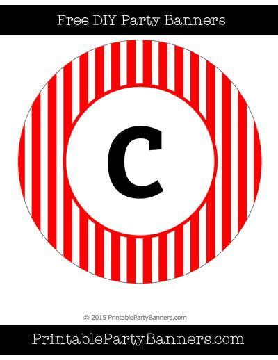 Red and White Round Logo - Red and White Circle Striped Lowercase Letter C
